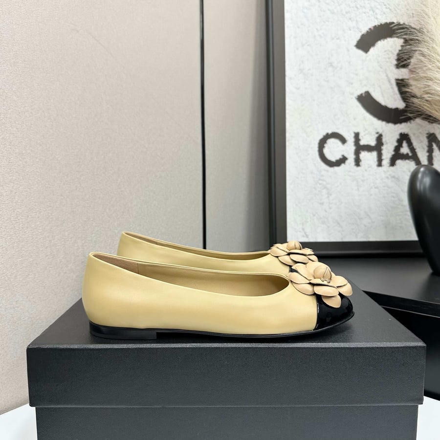 Chanel Camellia Ballet Flats