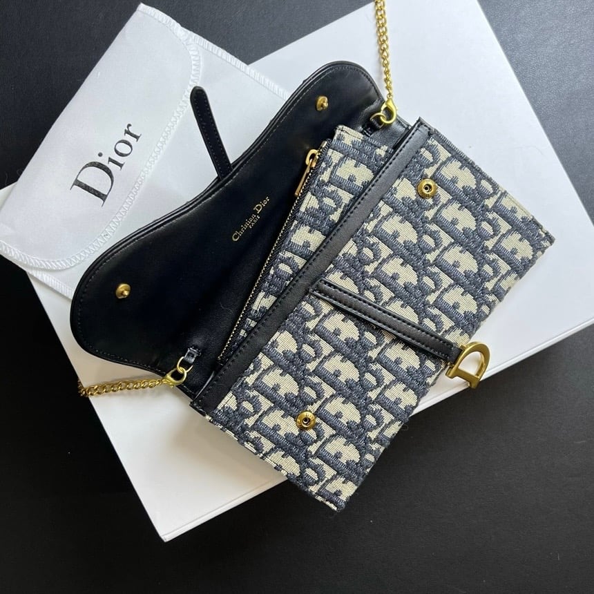Dior Saddle WOC 2-in-1 Chain Bag
