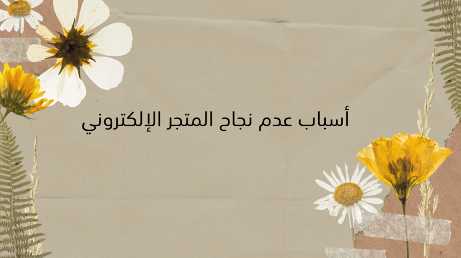 أسباب عدم نجاح المتجر الالكتروني