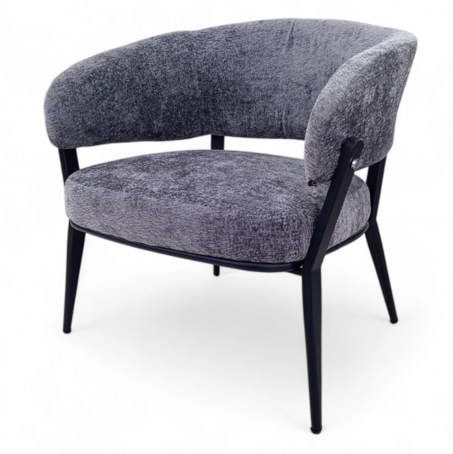 Cafe chair fabric with a sturdy metal frame modern design suitable for cafes and homes