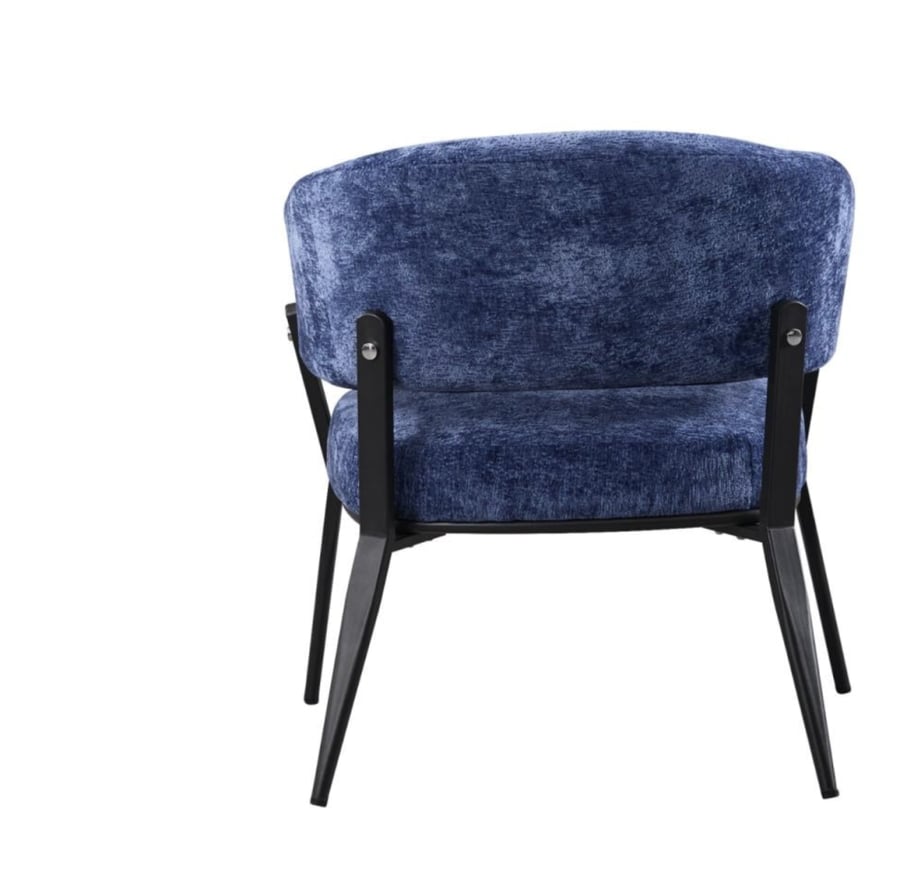 Cafe chair fabric with a sturdy metal frame modern design suitable for cafes and homes
