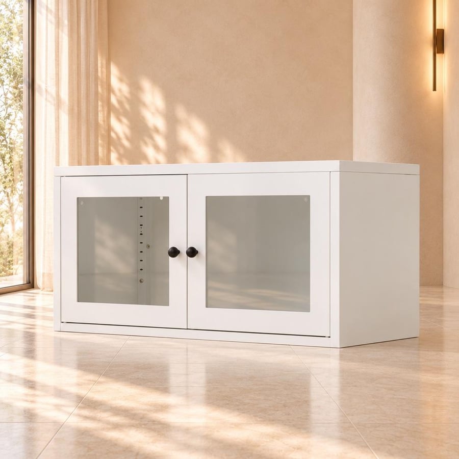 Multi-purpose metal medicine cabinet - white color, practical design