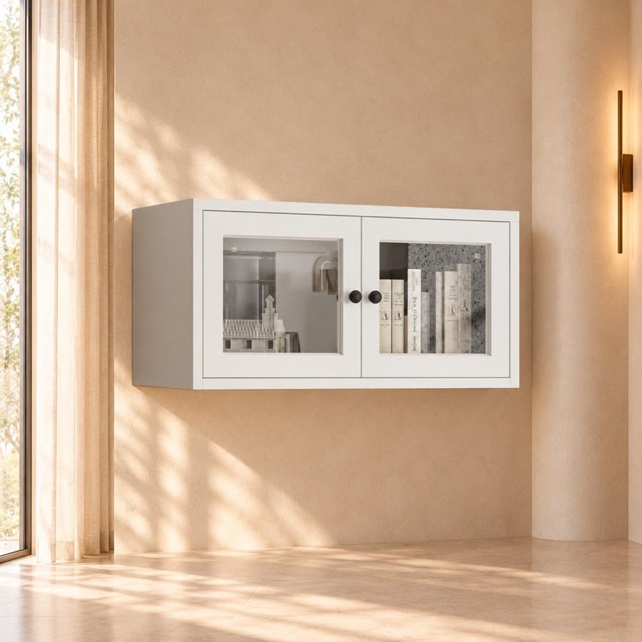 Multi-purpose metal medicine cabinet - white color, practical design
