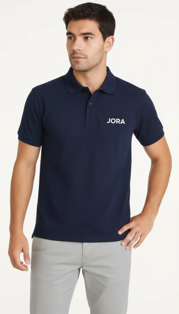 Navy blue polo, half sleeve