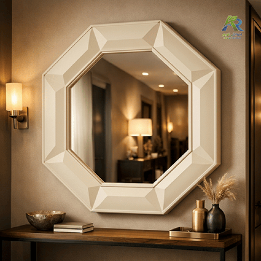 Fiberglass wall mirror modern design 70 cm – Al-Reem basins