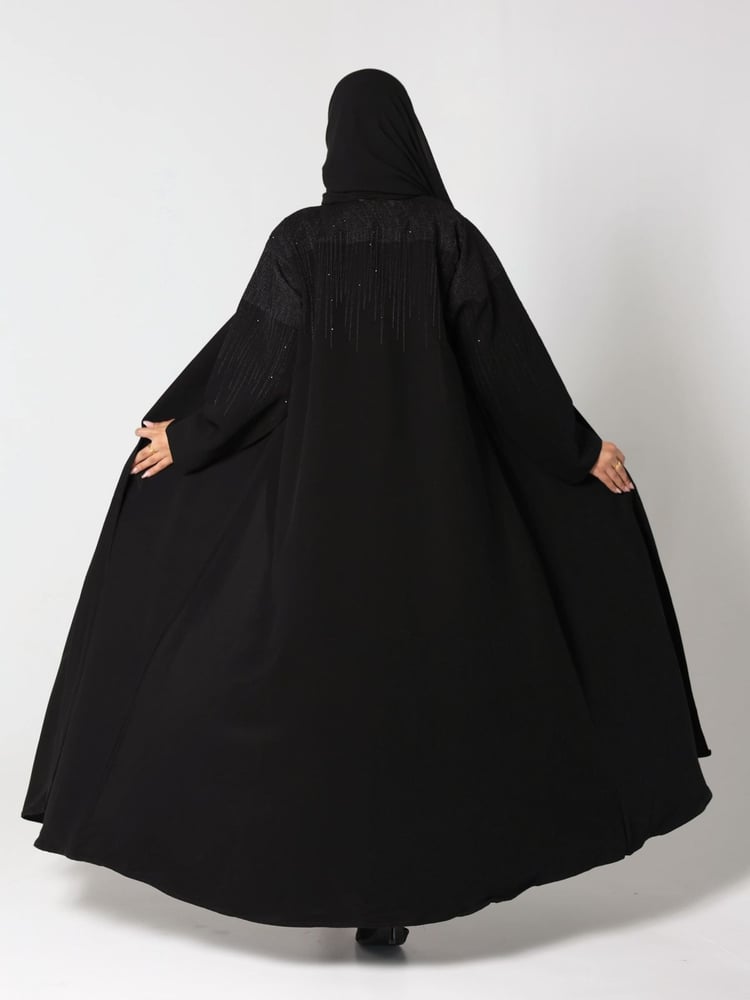 عباية رين كلوش ملكي بشك المطر اليدوي الفاخر