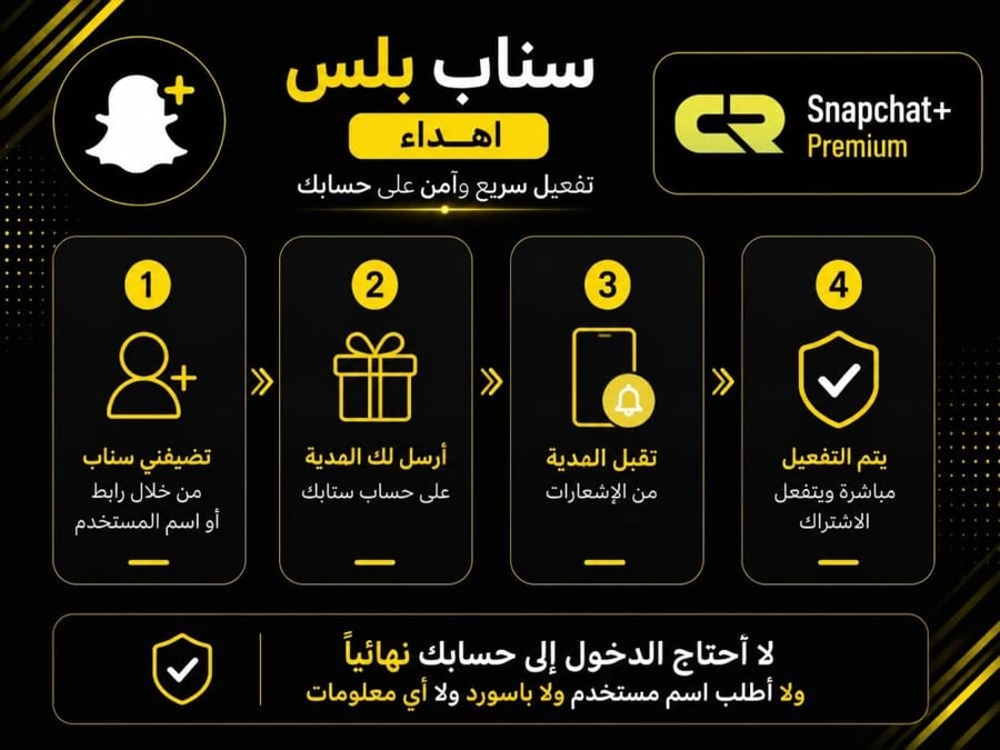 سناب بلس الرسمي 100%  ( تفعيل فوري  - على حسابك  )