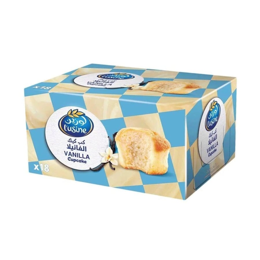 Luzain vanilla cupcake 18 * 30 grams