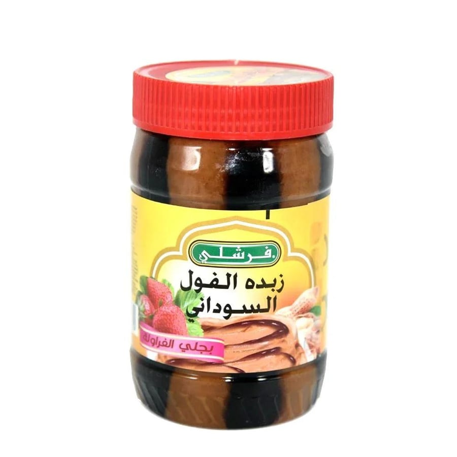 فرشلي زبدة الفول السوداني بجلي الفراولة  510 جرام
