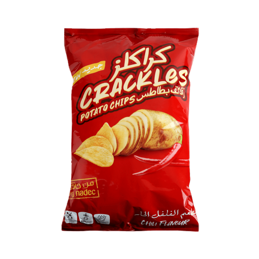Nadak Cracks spicy pepper flavored potato chips 155g