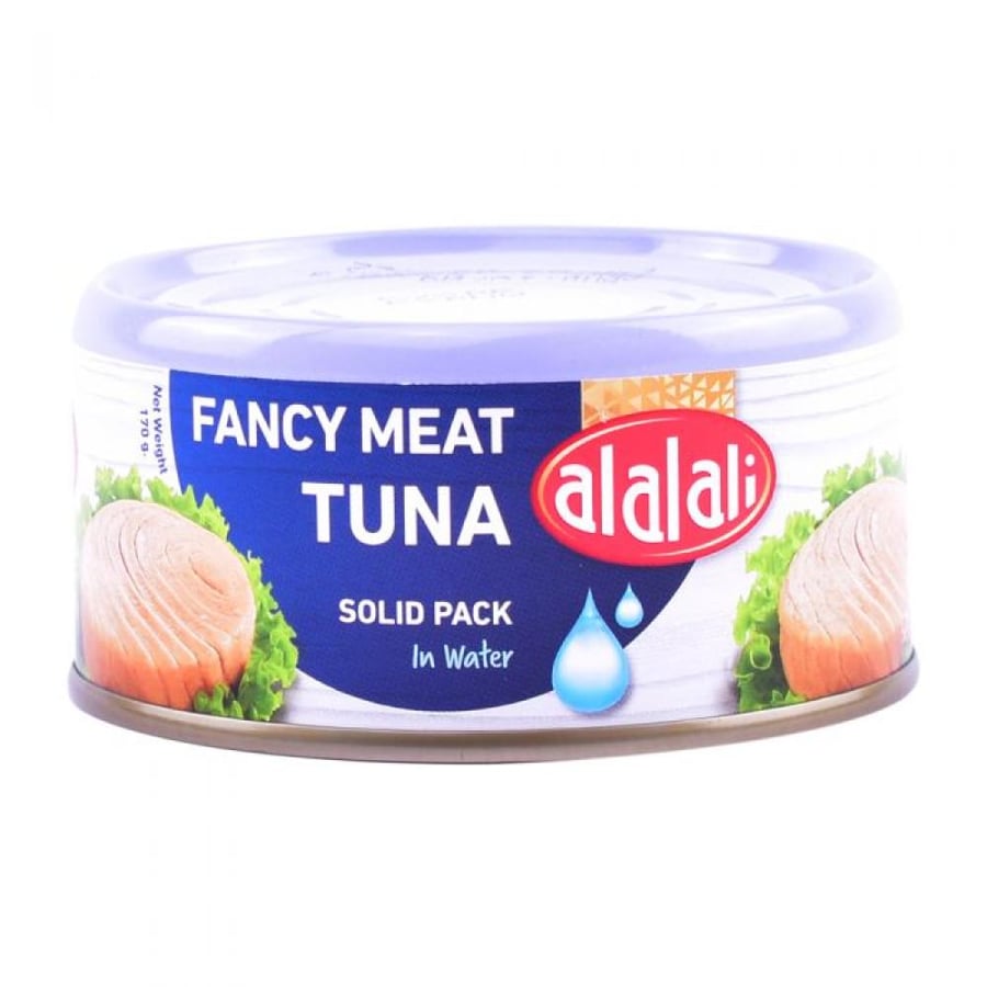 Alali premium tuna meat chunks, grade A, in water, 170 grams