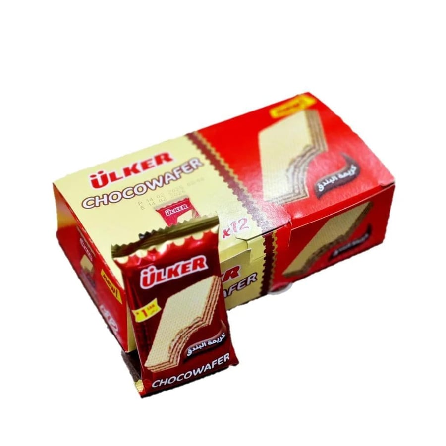 Olkerc chocolate wafer with hazelnut cream 12*25 grams