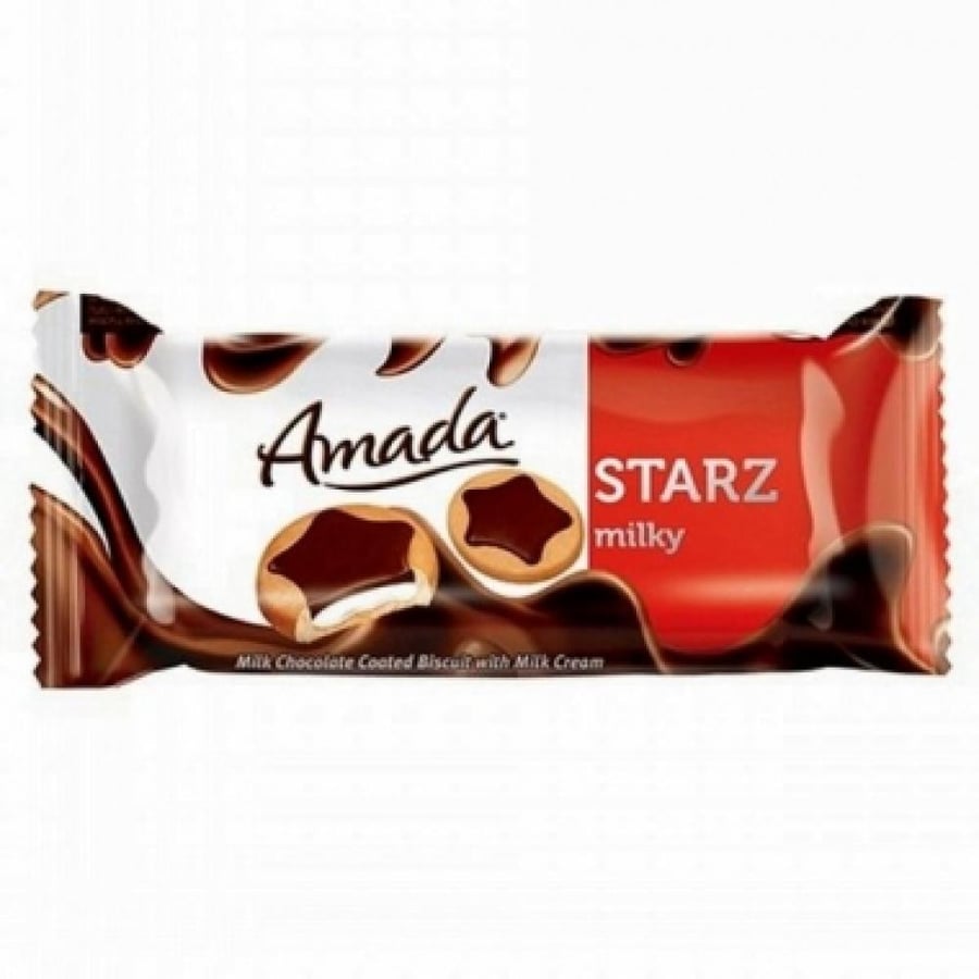 Amada Stars milk chocolate biscuits 44 grams