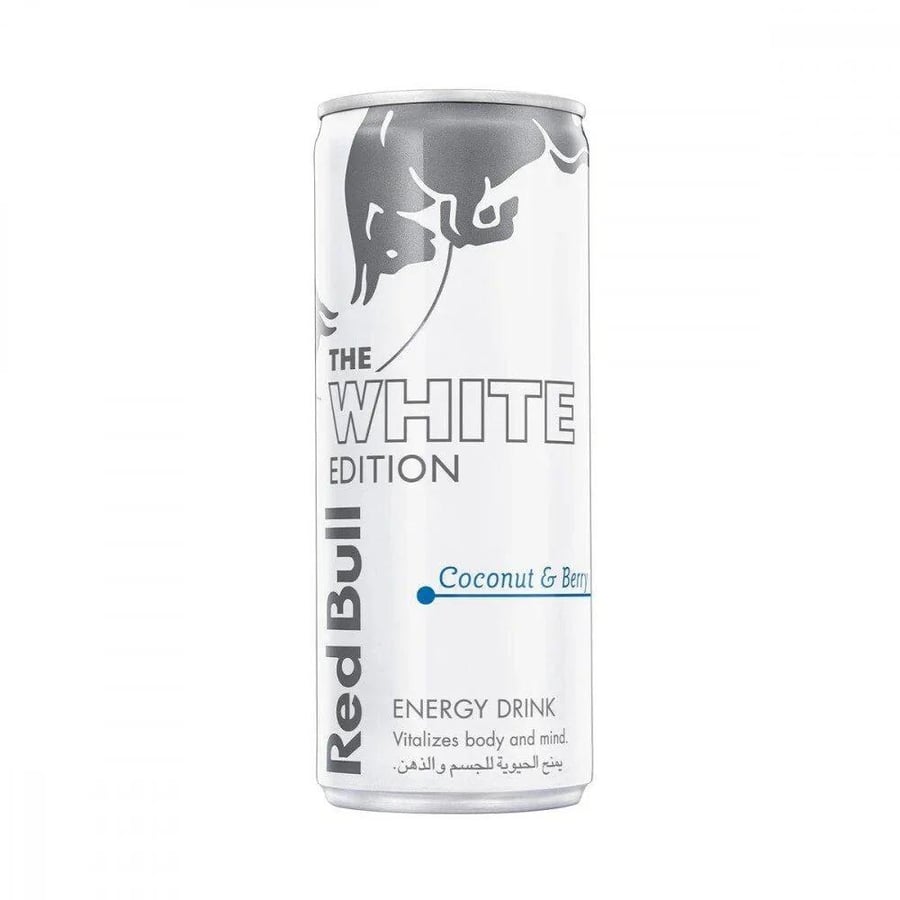 Red Bull energy drink, white can, 250 ml