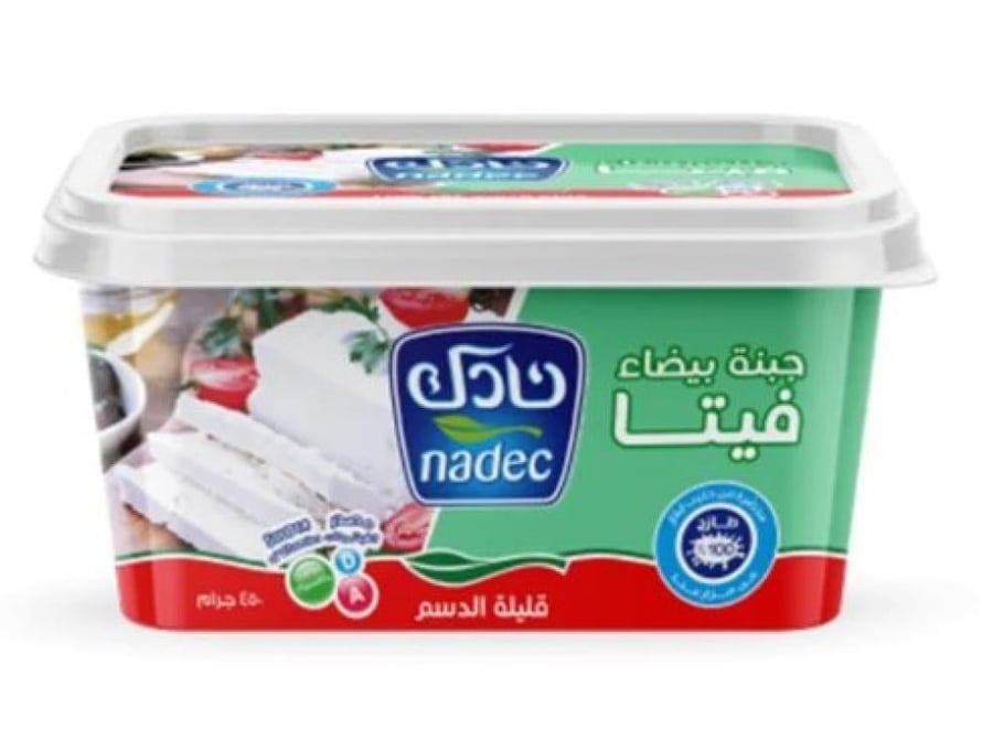 Nadec low-fat white feta cheese 450 grams
