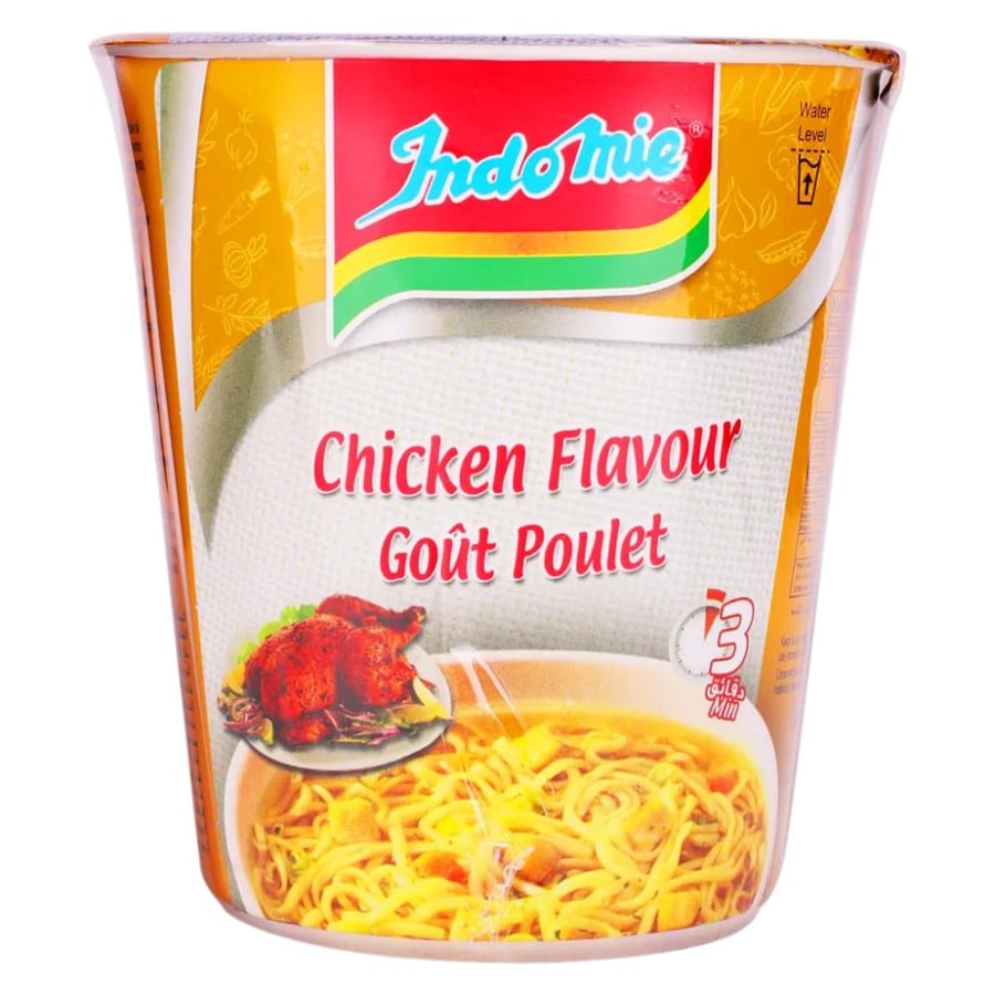 Indomie cup noodles chicken flavor 60 grams