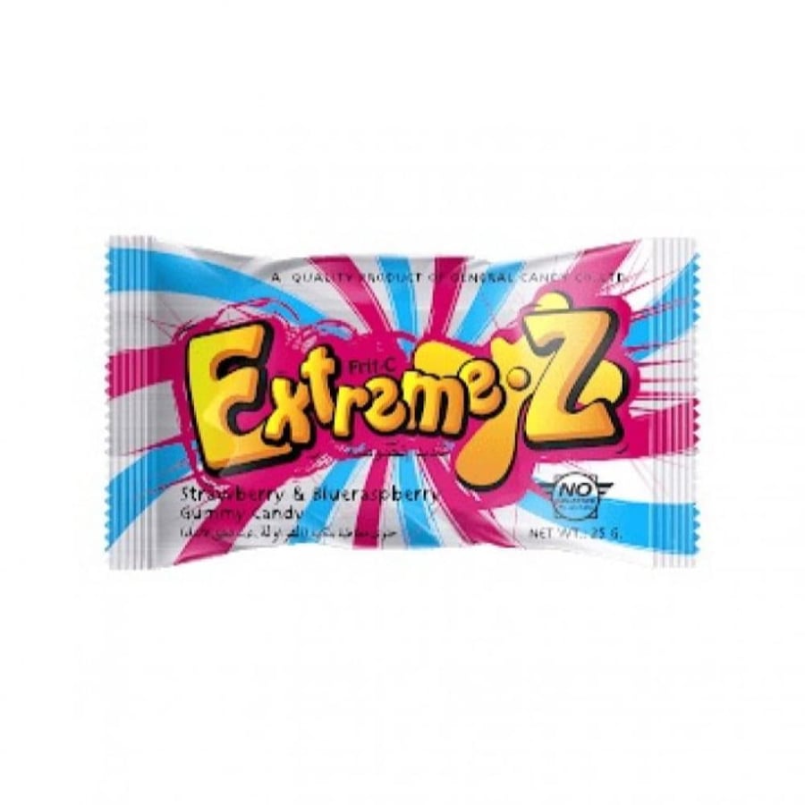 Extreme soft candy with strawberry flavor 25 grams