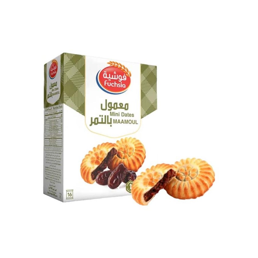 Fushia Maamoul with dates 16*18 grams