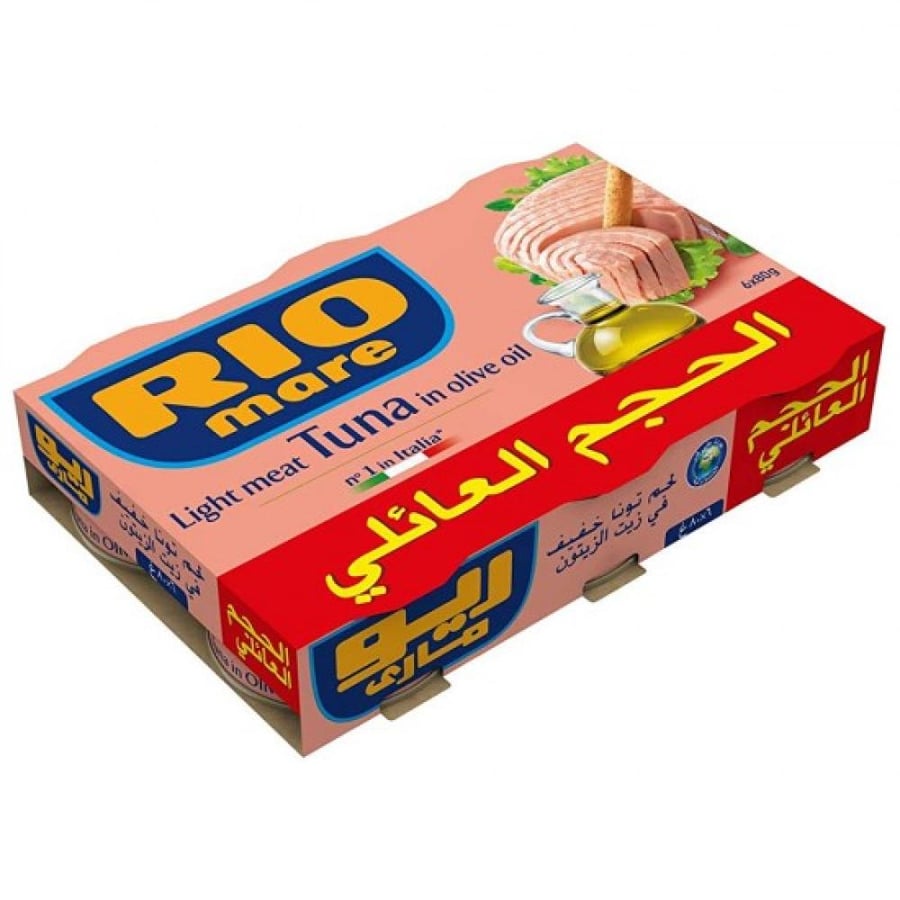 ريو ماري لحم تونا خفيف في زيت الزيتون 6*80 جرام
