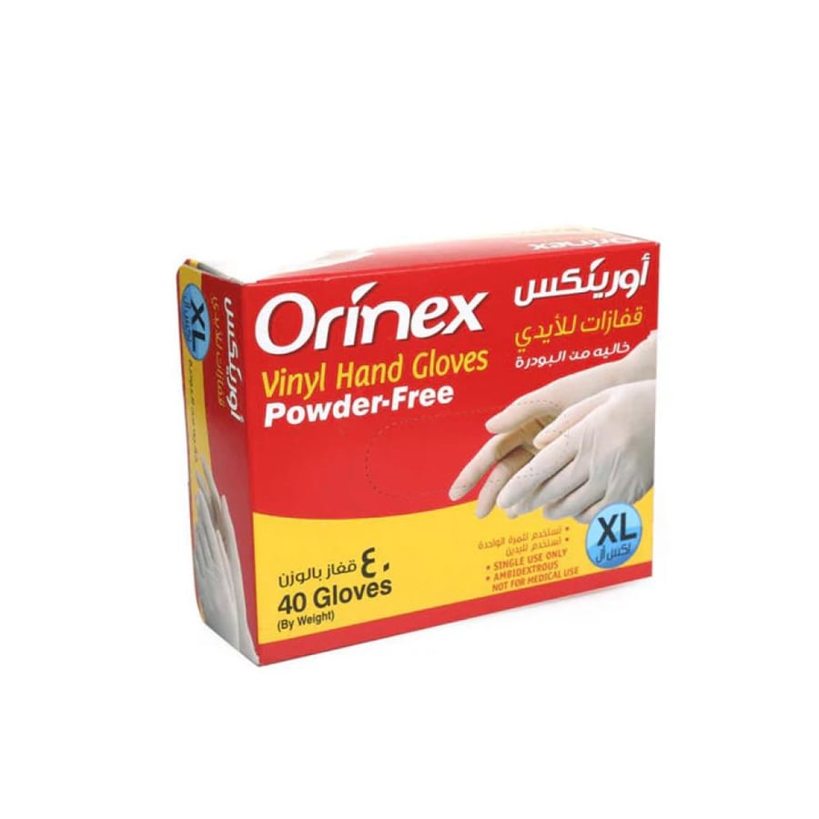 Orinex gloves for hands powder-free large very