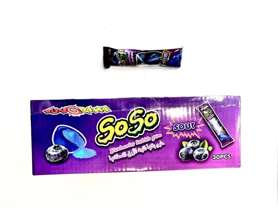 Susu, blueberry-flavored candy, 16.5 grams