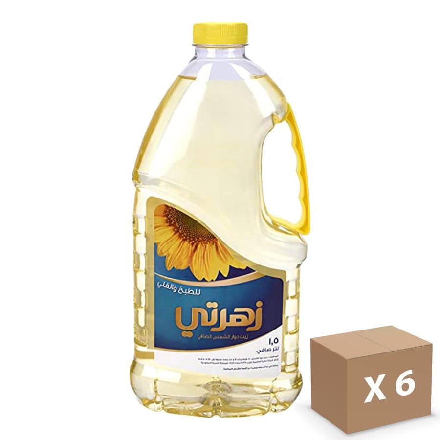 Sunflower oil 6*1.5 liters