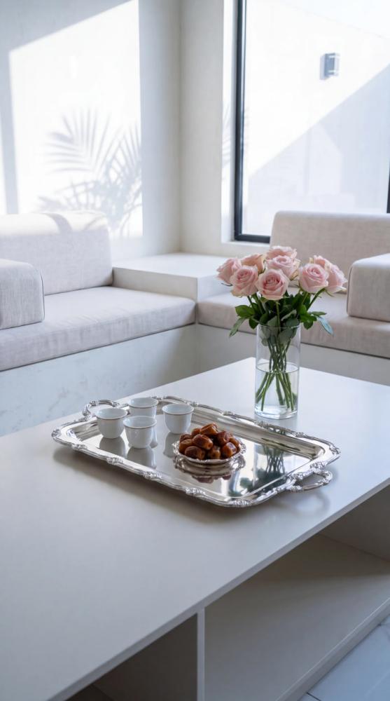 صينية تقديم صغيرة هندي استيل فاخر ROSE