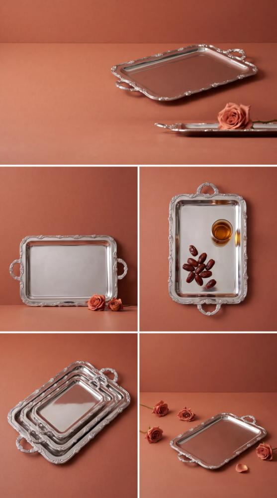 صينية تقديم صغيرة هندي استيل فاخر ROSE