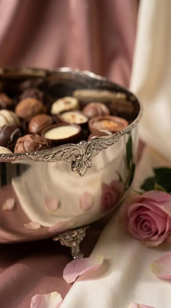 صينية دائرية بقاعدة 34 سم FLOWER