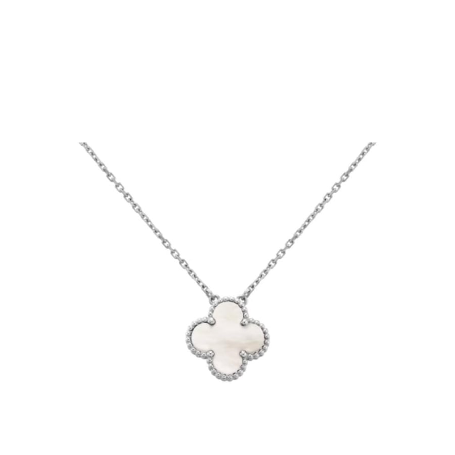 Van cleaf necklace white silver