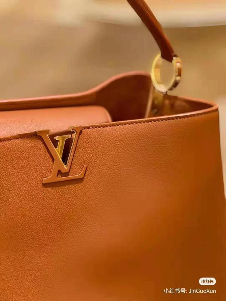 حقيبة LV كابوسين سوبل كبيرة - 38 سم