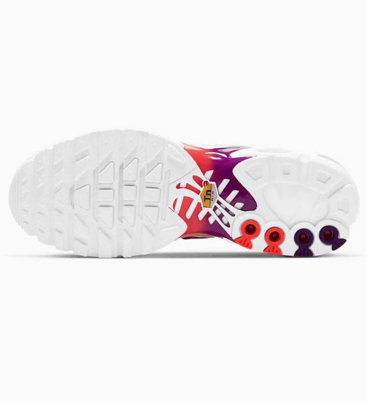 NIKE AIR MAX PLUS TN "WHITE ORANGE FLAME"