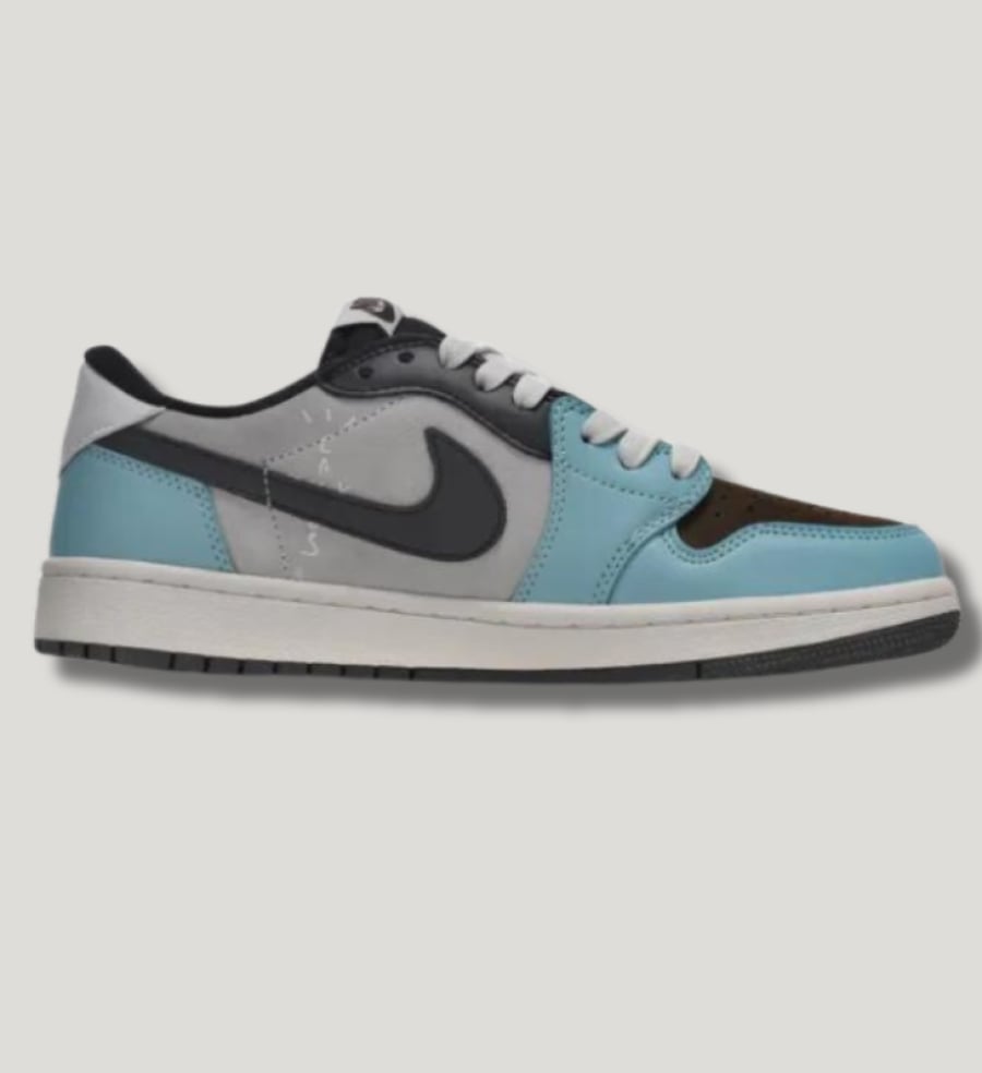 Nike Air Jordan 1 Low x Travis Scott "Cactus Jack" - Multi-Color/Turquoise/Brown