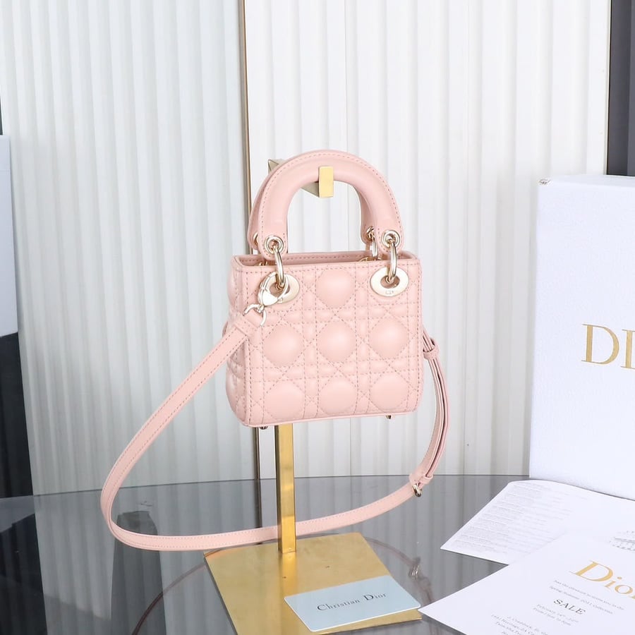 Lady Dior Micro Bag — Pink