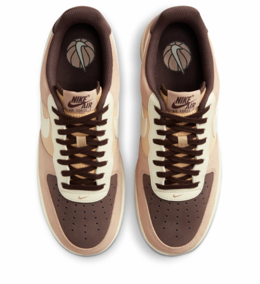 NIKE AIR FORCE 1 LOW '07 "WILD BROWN" IN CACAO WOW AND SANDDRIFT
