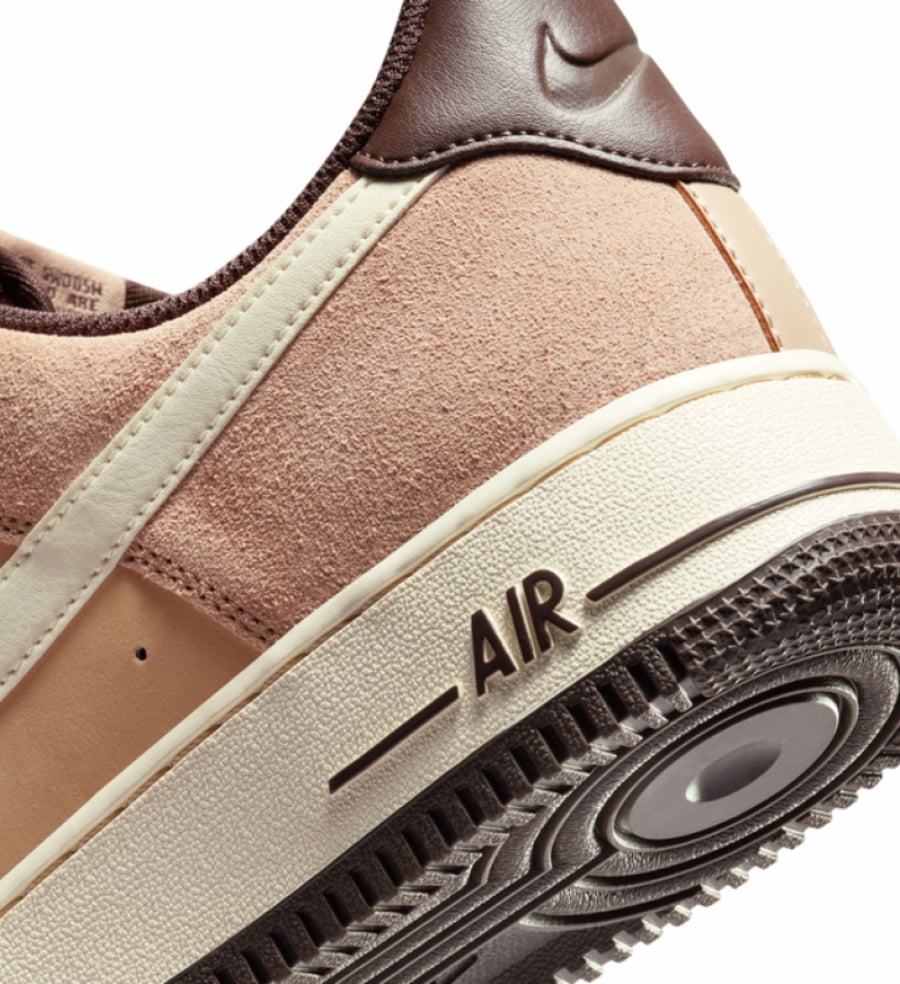 NIKE AIR FORCE 1 LOW '07 "WILD BROWN" IN CACAO WOW AND SANDDRIFT