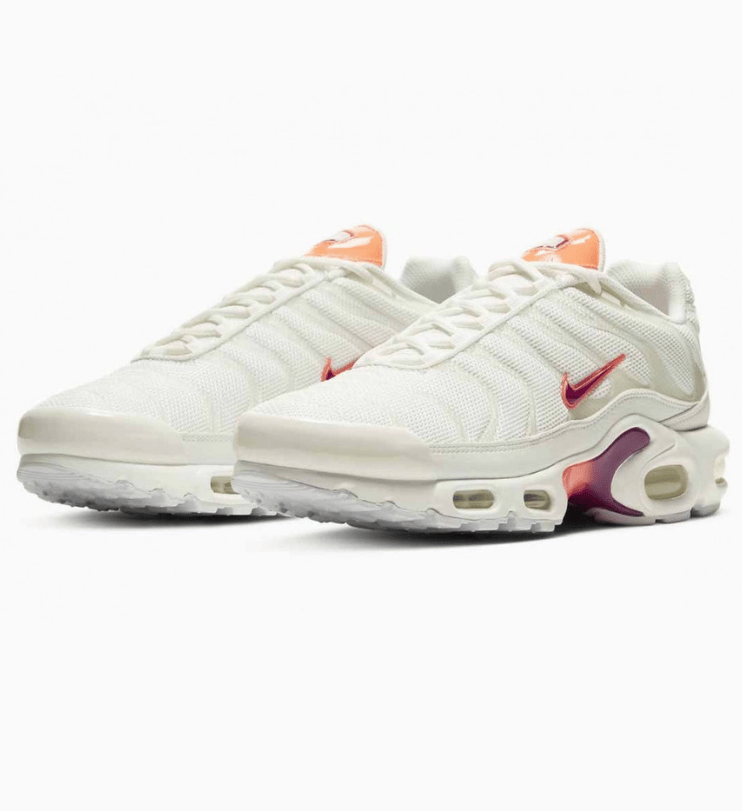 NIKE AIR MAX PLUS TN "WHITE ORANGE FLAME"