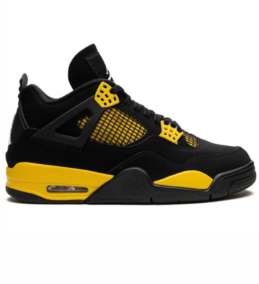 Air Jordan 4 Retro "Thunder" - Black & Tour Yellow