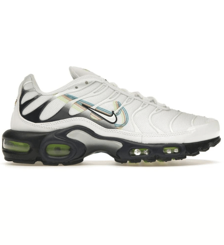 NIKE AIR MAX PLUS TN "WHITE & NEON GREEN" - WHITE / BLACK / LIME