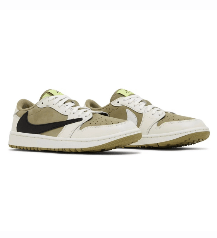 Nike Air Jordan 1 Low x Travis Scott "Golf" - Neutral Olive/Sail