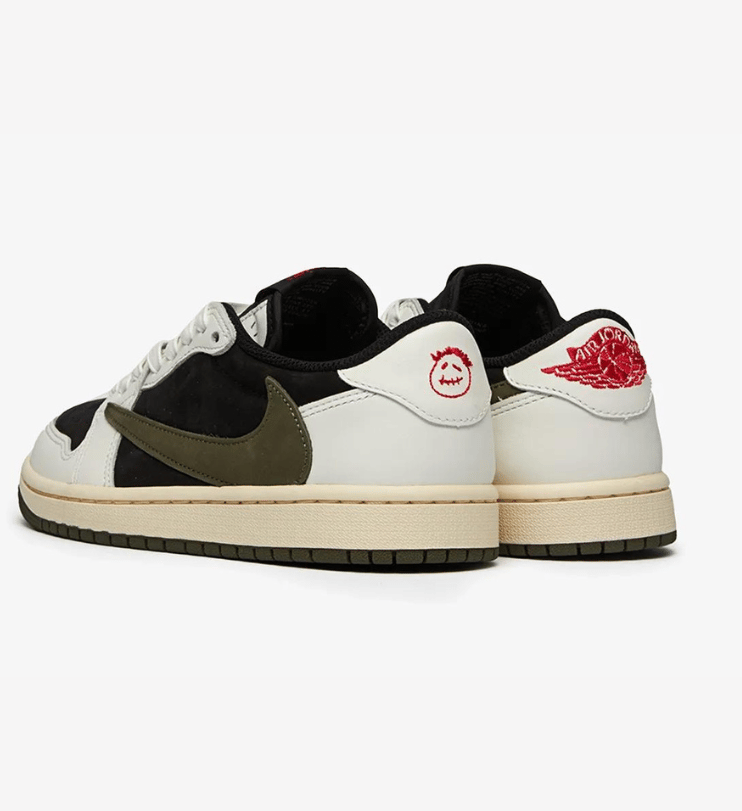 Nike Air Jordan 1 Low x Travis Scott "Olive" - Sail/Black/Medium Olive