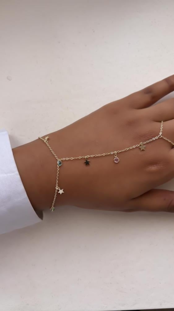 اسورة الكف /   colorful star hand chain
