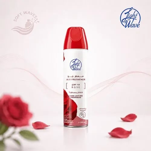 أفضل معطر جو بخاخ 300 مل برائحة الورد الجوري انتشار سريع وثبات عالي