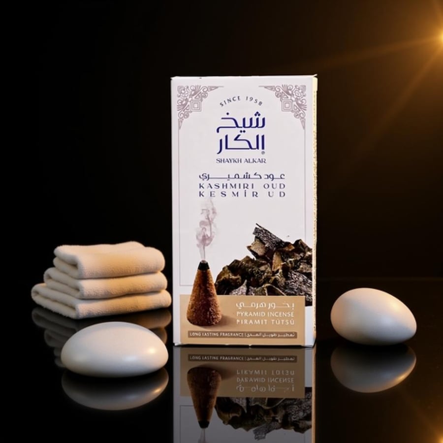 شيخ الكار بخور هرمي نسائم عود كشميري 12 قطعة