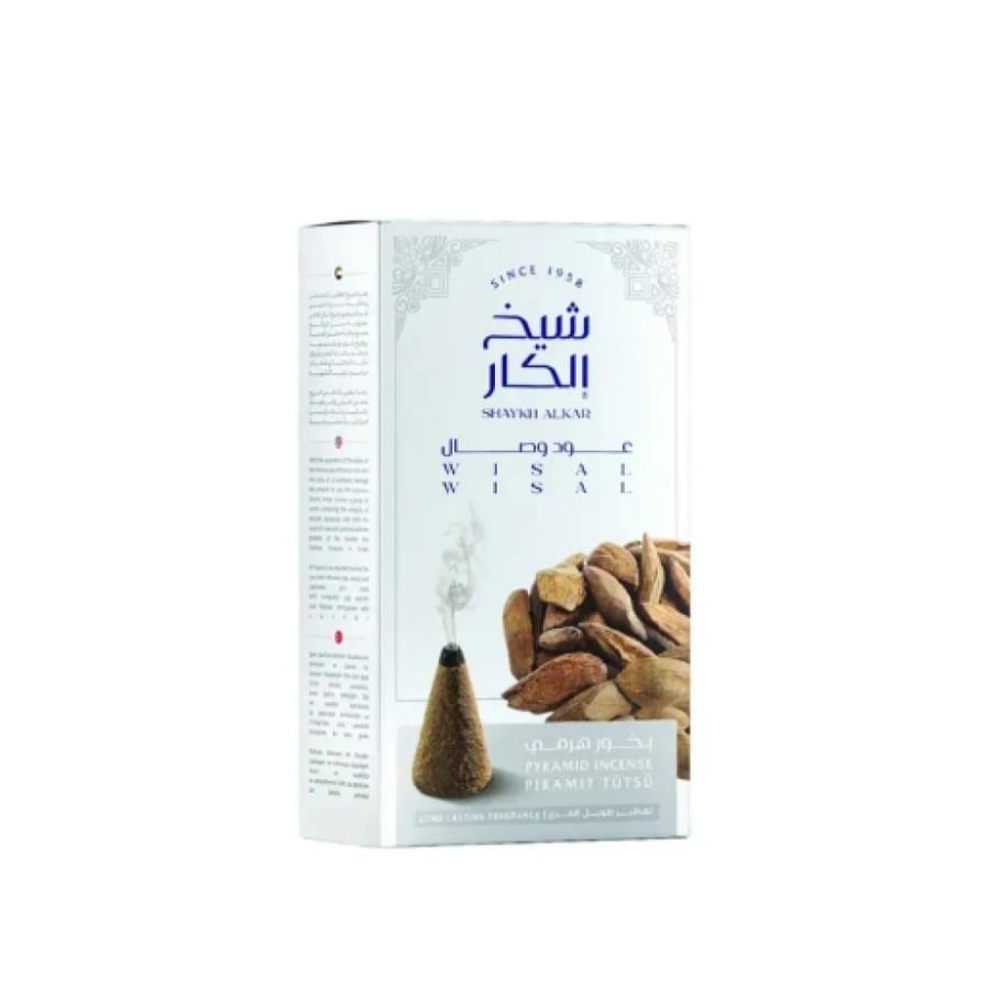 شيخ الكار بخور هرمي نسaims عود وصال - 12 قطعة (30 جم)