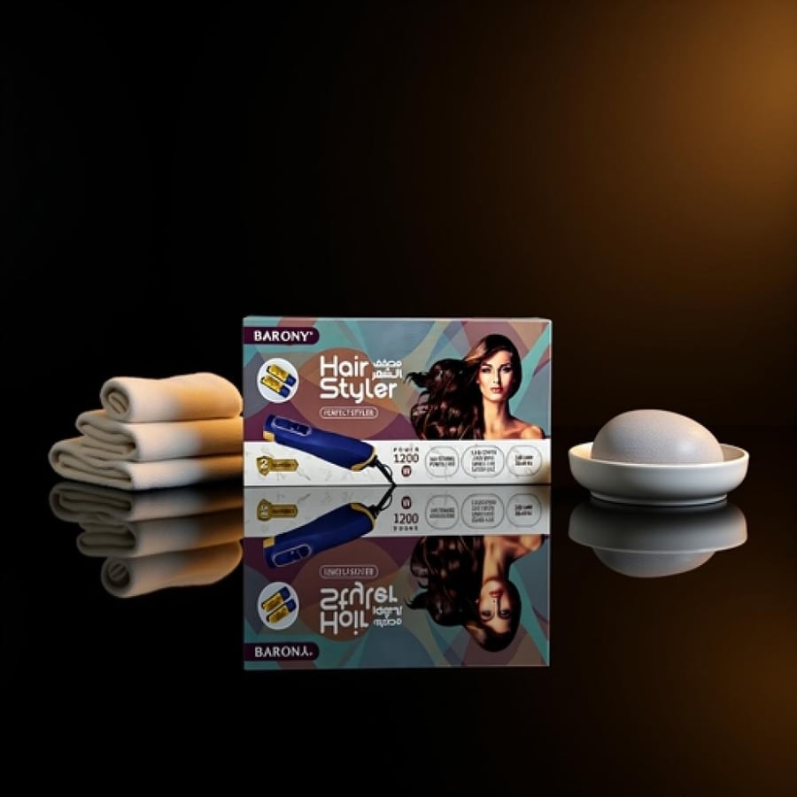 استشوار شعر باروني 1200 واط - 2 قطعة