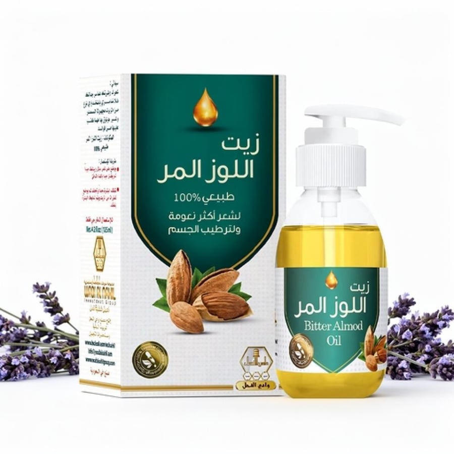 زيت اللوز المر من وادي النحل 125 مل
