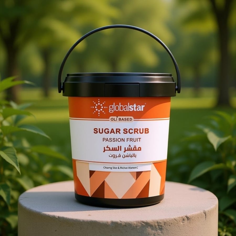 مقشر السكر بالباشن فروت من جلوبال ستار 600 جم