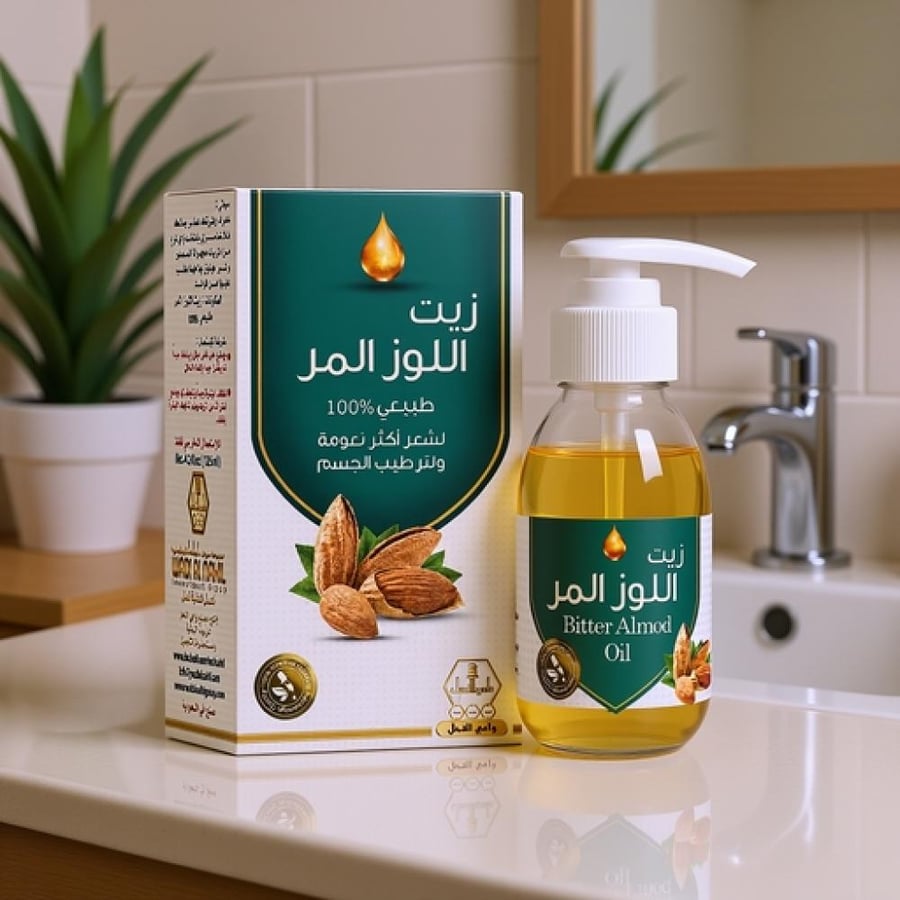 زيت اللوز المر من وادي النحل 125 مل