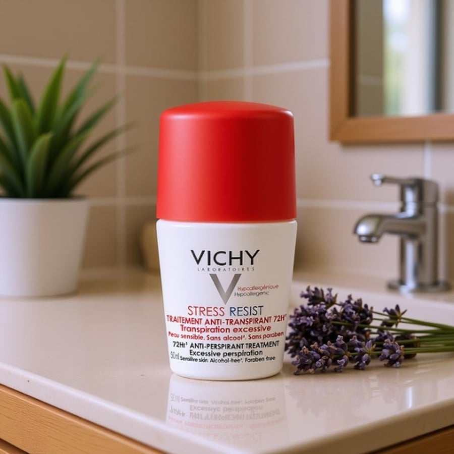 فيشي مضاد تعرق معالج لفرط التعرق للبشرة الحساسة 72 ساعة 50 مل